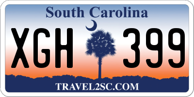 SC license plate XGH399