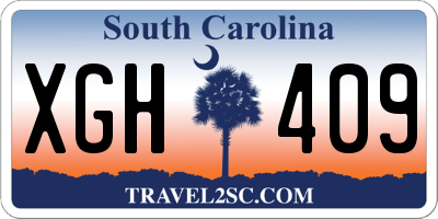SC license plate XGH409
