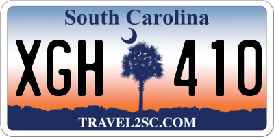 SC license plate XGH410
