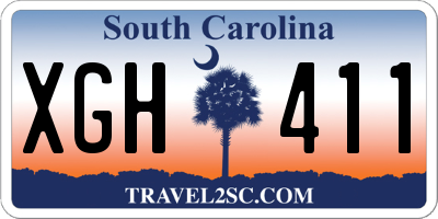 SC license plate XGH411