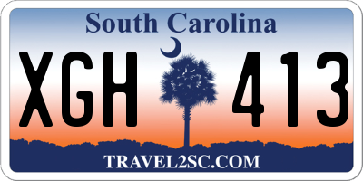 SC license plate XGH413