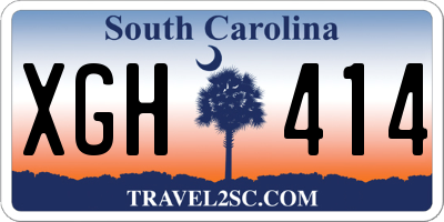 SC license plate XGH414