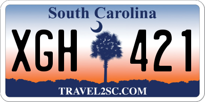 SC license plate XGH421