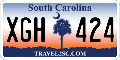 SC license plate XGH424