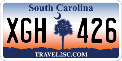 SC license plate XGH426