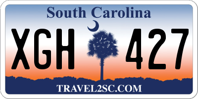 SC license plate XGH427