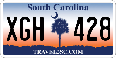SC license plate XGH428