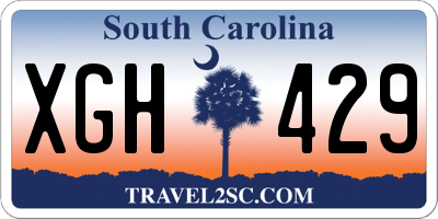 SC license plate XGH429