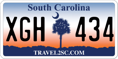 SC license plate XGH434