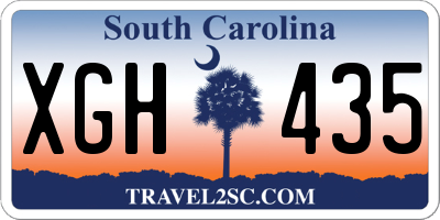 SC license plate XGH435