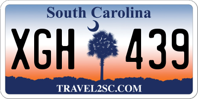 SC license plate XGH439
