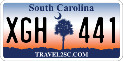 SC license plate XGH441