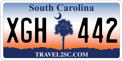 SC license plate XGH442