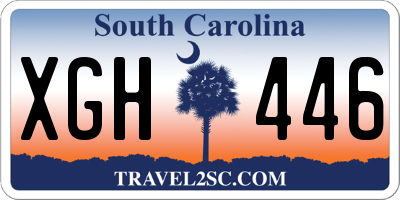 SC license plate XGH446