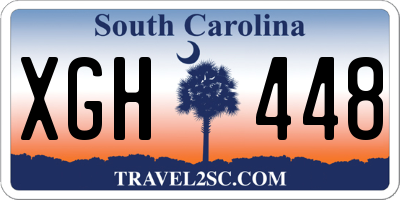 SC license plate XGH448