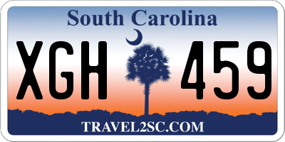 SC license plate XGH459