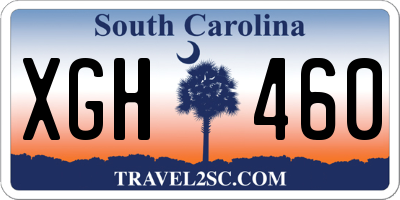 SC license plate XGH460