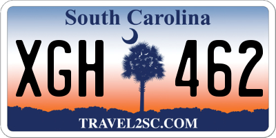 SC license plate XGH462