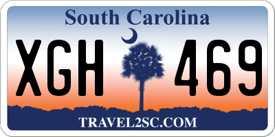 SC license plate XGH469