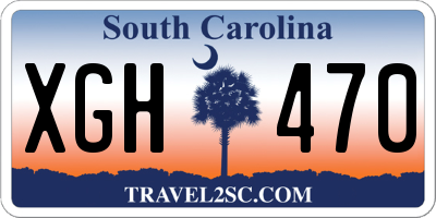 SC license plate XGH470