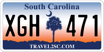 SC license plate XGH471