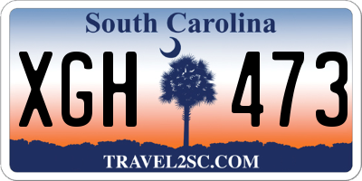 SC license plate XGH473