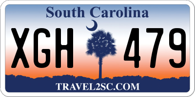 SC license plate XGH479