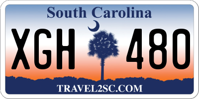 SC license plate XGH480