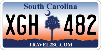 SC license plate XGH482
