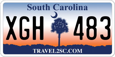 SC license plate XGH483