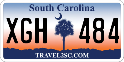 SC license plate XGH484