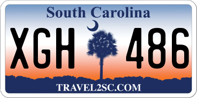 SC license plate XGH486