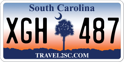 SC license plate XGH487