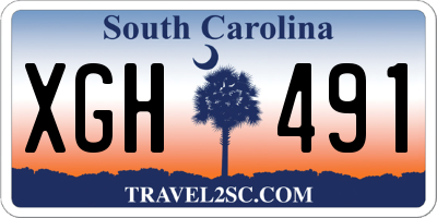 SC license plate XGH491
