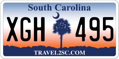 SC license plate XGH495