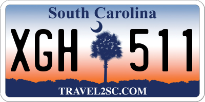 SC license plate XGH511