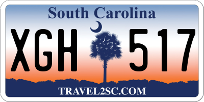 SC license plate XGH517