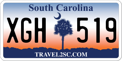 SC license plate XGH519