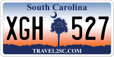 SC license plate XGH527