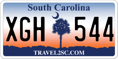 SC license plate XGH544