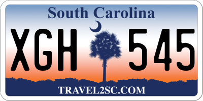 SC license plate XGH545