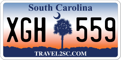 SC license plate XGH559
