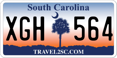 SC license plate XGH564