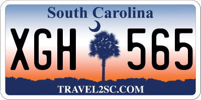 SC license plate XGH565