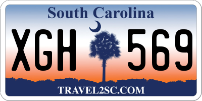 SC license plate XGH569