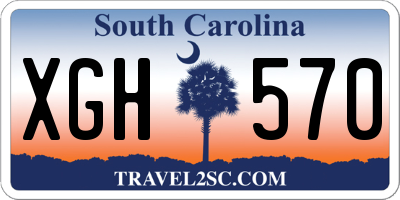 SC license plate XGH570