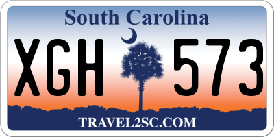 SC license plate XGH573