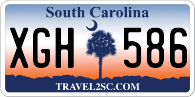 SC license plate XGH586