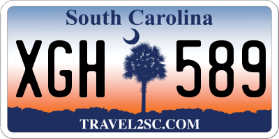 SC license plate XGH589