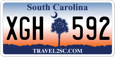 SC license plate XGH592
